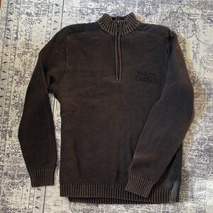 Harley-Davidson Dark Brown Zip-Up Sweater